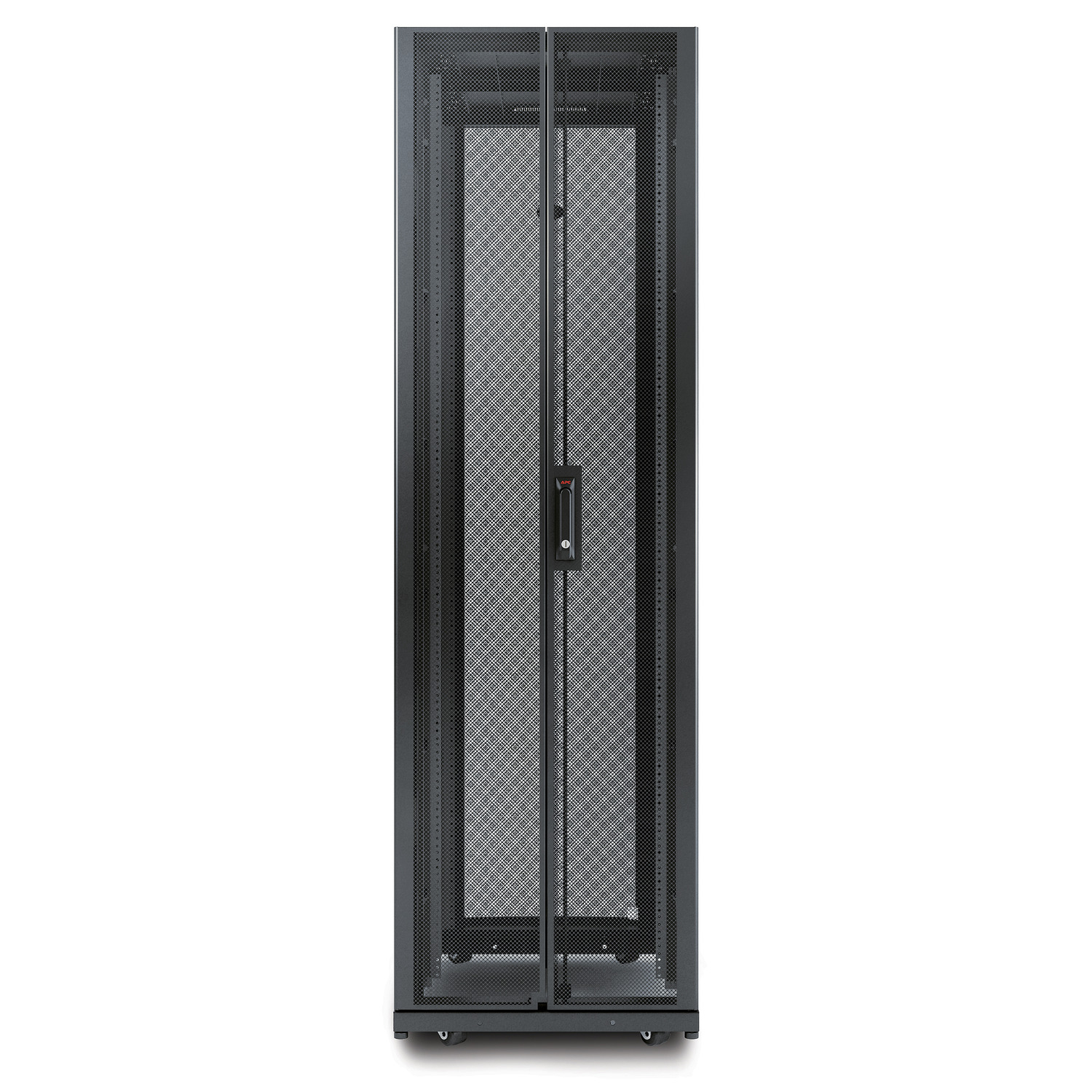 Serverrack, Netzwerk-Schranke, Stahlrahmen, Glasdoor, Verriegelungstür