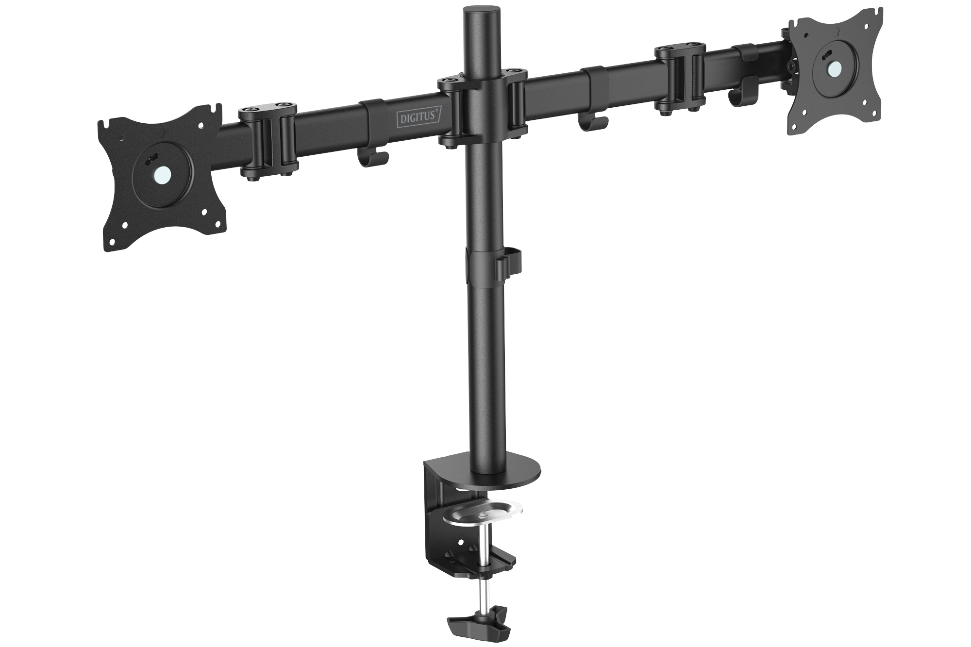 Monitorarm, Doppelmonitor-Halter, Gasfeder, verstellbar, VESA-Halterung