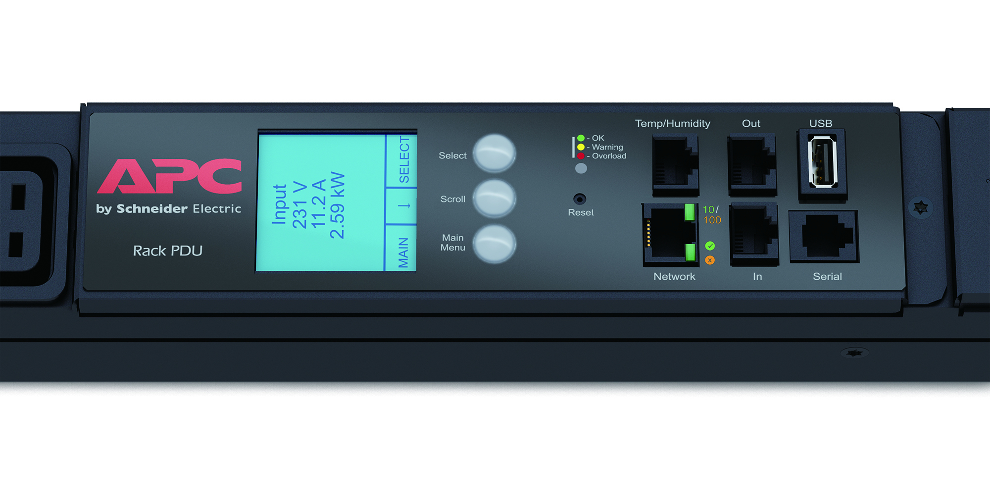 APC AP8886 - Rack PDU 2G, Metered, ZeroU, 22.0kW(32A), 230V, (30) C13 & (12) C19