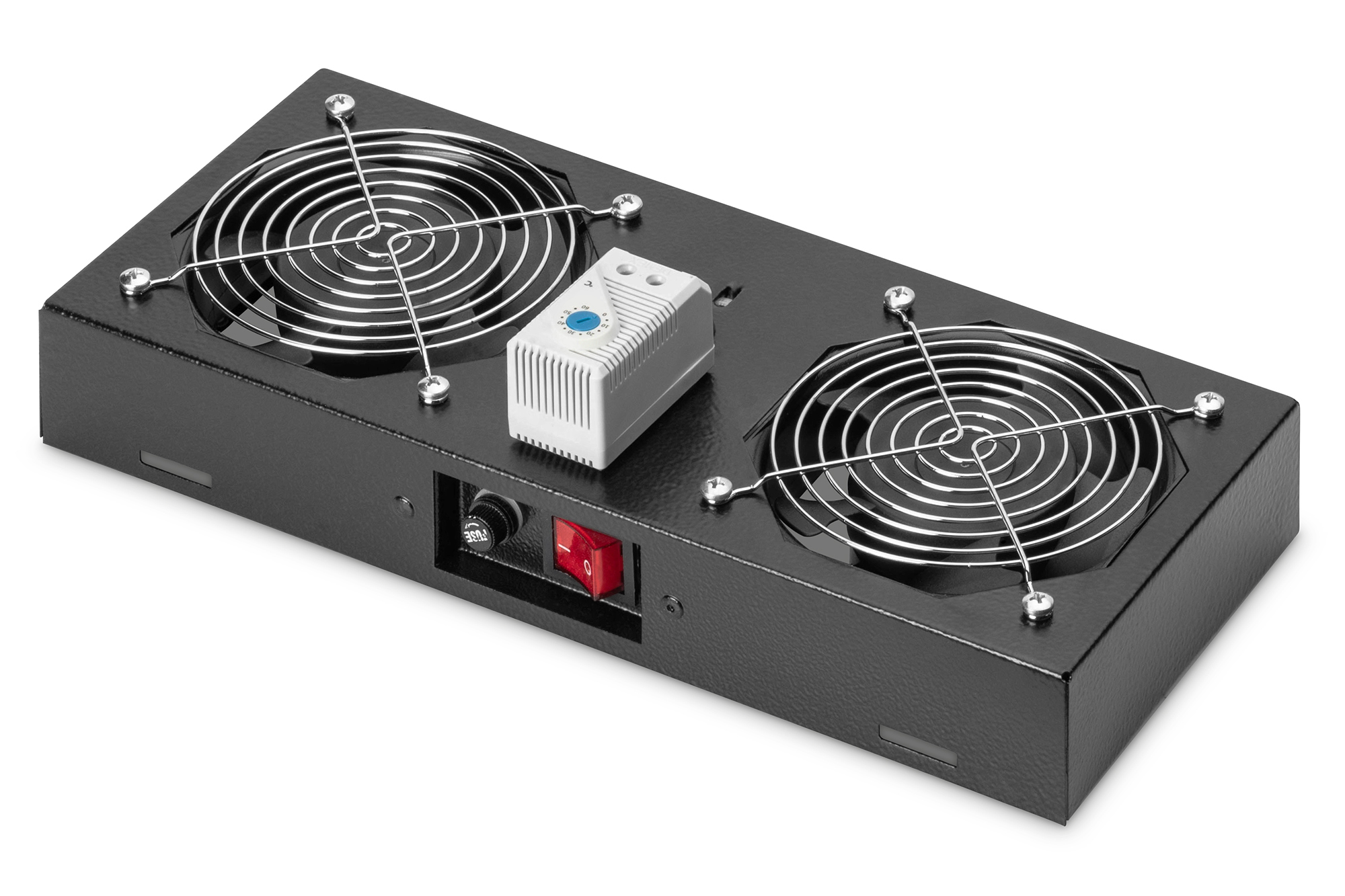 DIGITUS DN-19 FAN-2-WM-T-SW Dachlüftereinheit für 483 mm (19") Wandgehäuse DIGITUS DN-19 FAN-2-WM-T-SW Dachlüftereinheit für 483 mm (19") Wandgehäuse
