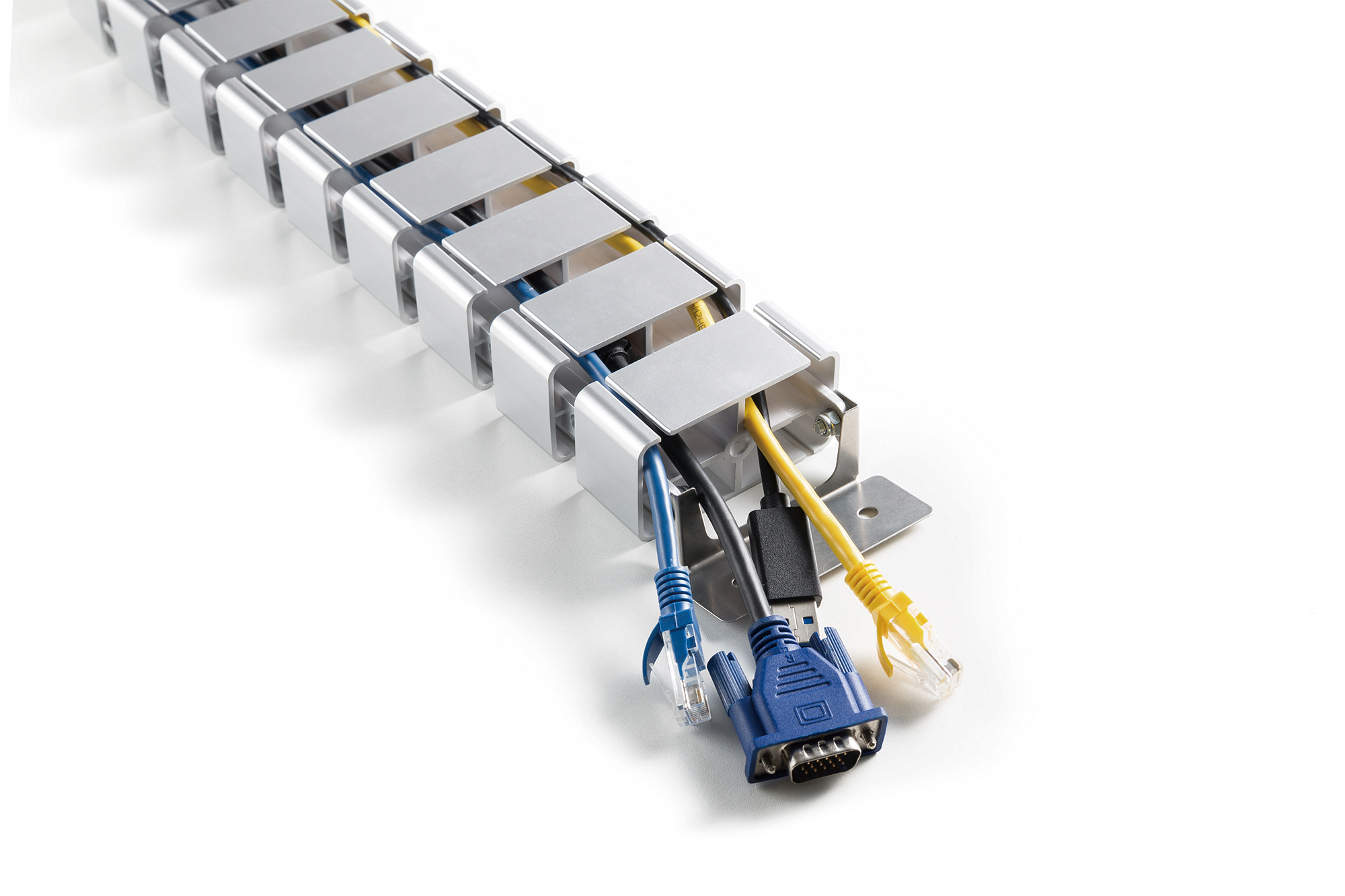 Netzwerk-Switch, Kabelanschluss, RJ45, Serverrack, Kaltgerätekabel