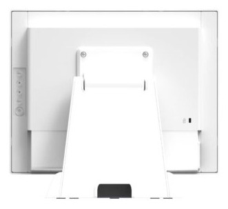 monitor, computer monitor, screen, stand, back view