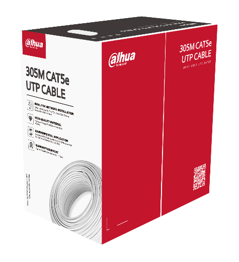 Dahua CCTV Cabling, DH-PFM920I-5EUN-C-V2, 100m UTP CAT5E Cable (White) Dahua CCTV Cabling, DH-PFM920I-5EUN-C-V2, 100m UTP CAT5E Cable (White)