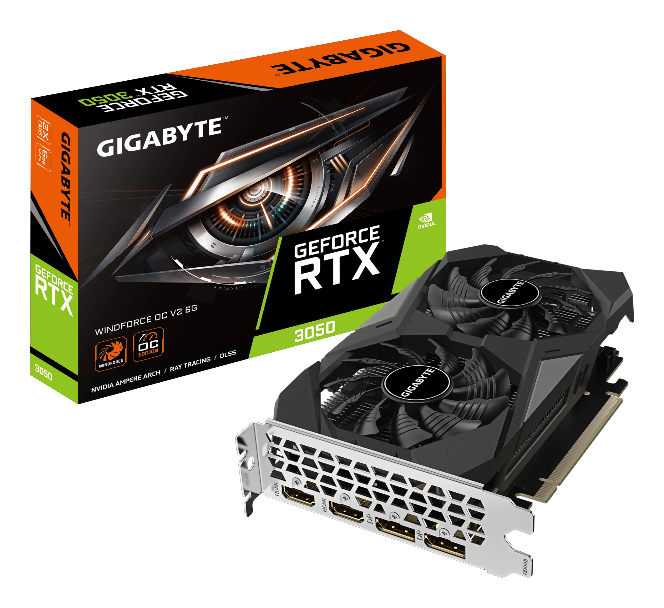 VGA Gigabyte GeForce RTX 3050 WINDFORCE OC V2 6G - OC Edition Computerausrüstung, Elektronik, Hardware, Computer