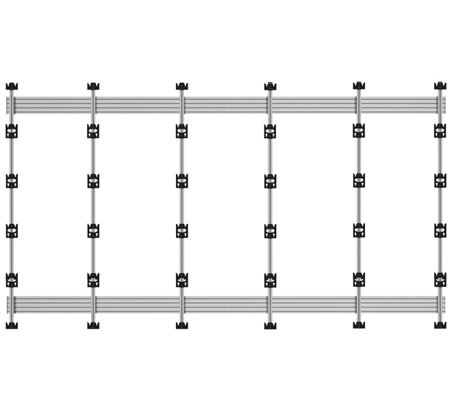 B-TECH SYSTEM X - Wall Mount for INFiLED WP Series 5x5 DVLED Videowalls BT93INFWP-W-5X5/S B-TECH SYSTEM X - Wall Mount for INFiLED WP Series 5x5 DVLED Videowalls BT93INFWP-W-5X5/S