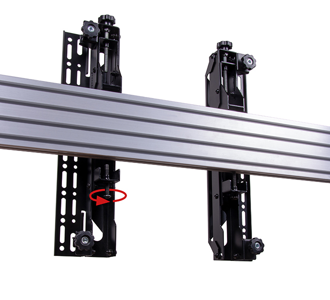 B-TECH SystemX VESA 400 Pop-Out Flat Screen Interface Arms for BT8390 (Pair)