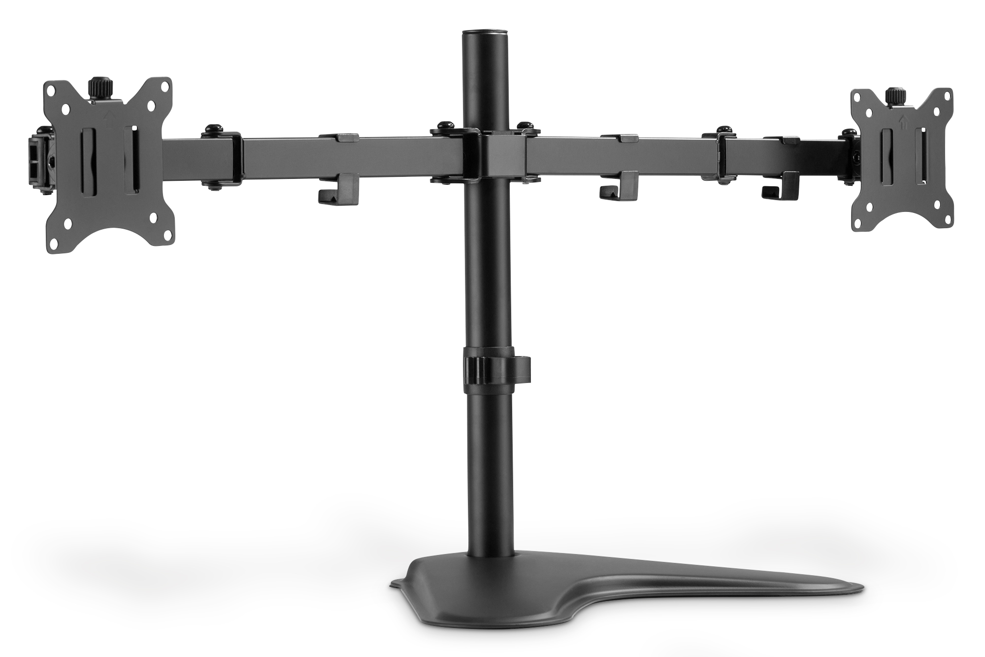 monitorarm, dualmonitor, VESA, Metall, Stativbasis