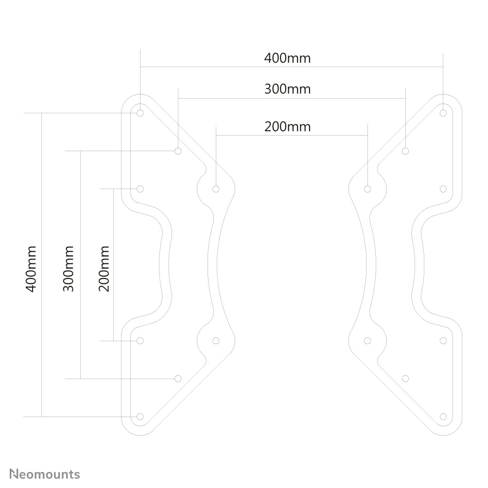 Neomounts FPMA-VESA440 VESA-Adapter 27-60" Neomounts FPMA-VESA440 VESA-Adapter 27-60"
