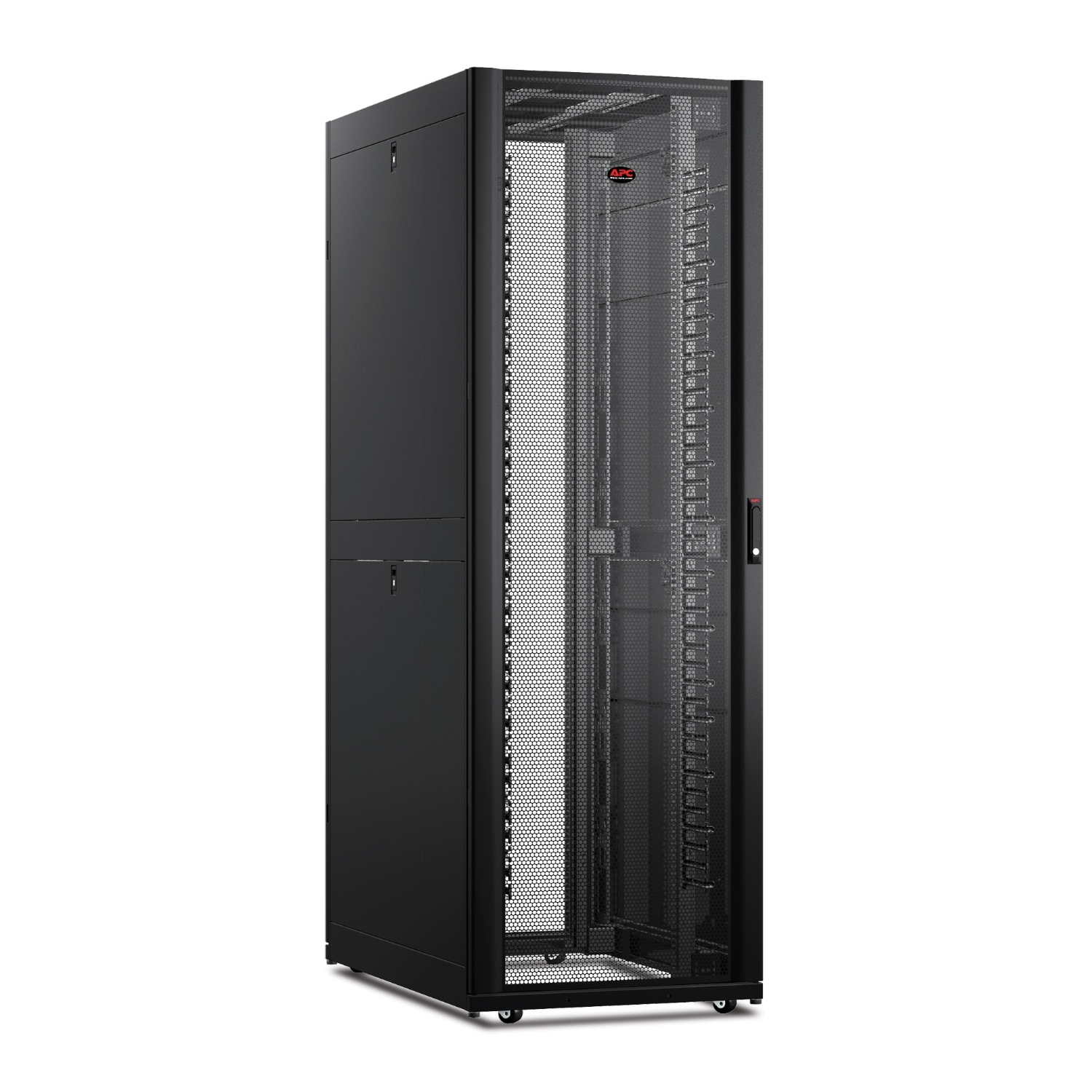 Serverrack, Netzwerk-Schrank, Metallschrank, Glasfront, Eckgerät