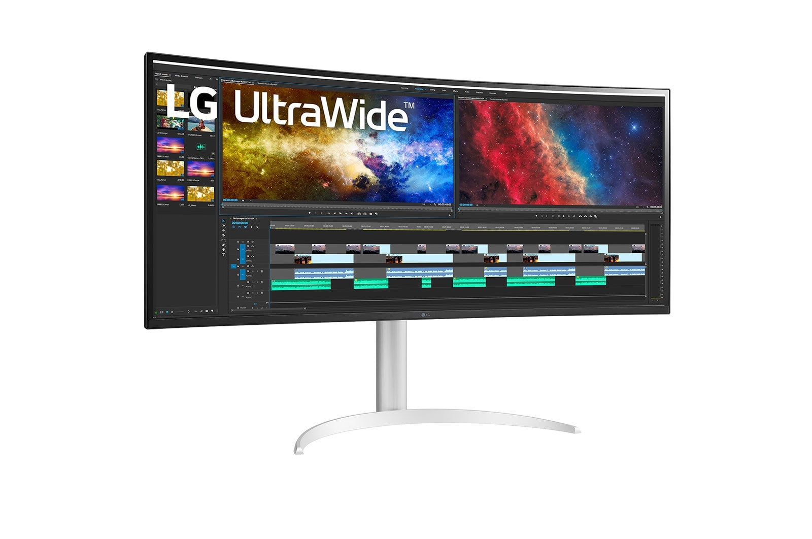 LG Monitor  38" 38BQ85C-W Ultrawide Curved QHD HDMI DP USB IPS 21:9