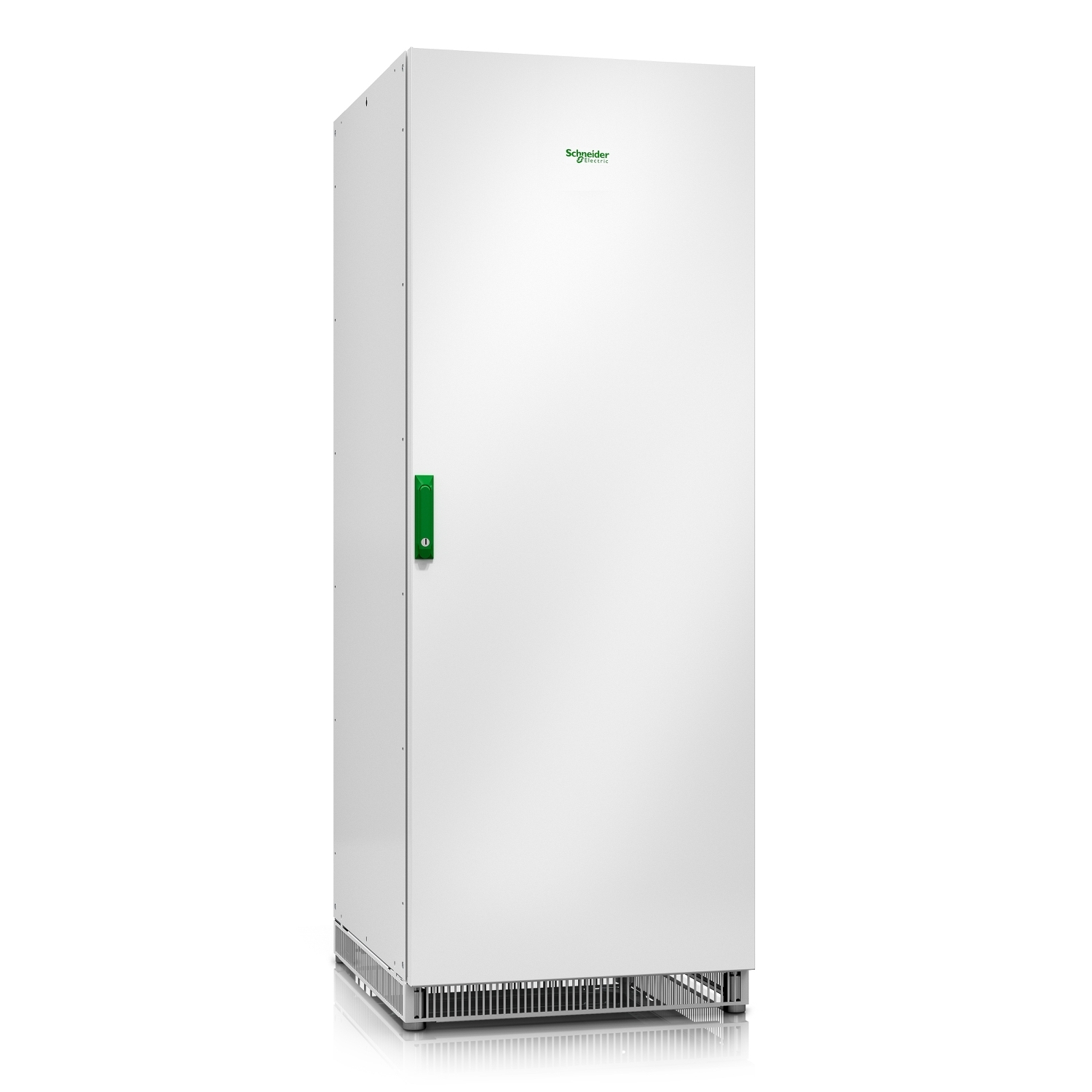 Schrank, Server-Schrank, Industrieschrank, Stahlegehäuse, grüne Griff