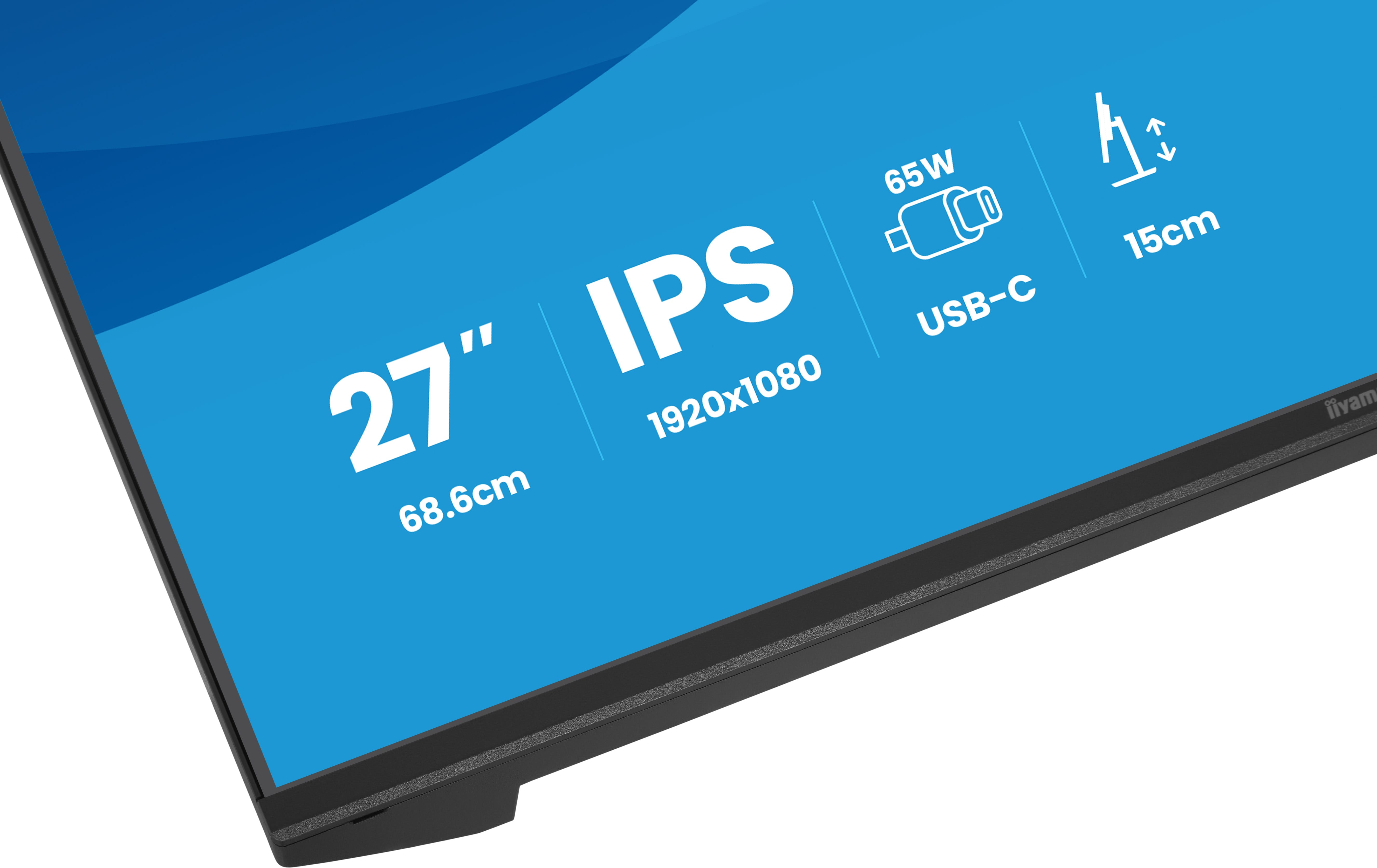 27-Zoll, IPS, 1920x1080, USB-C, 15cm
