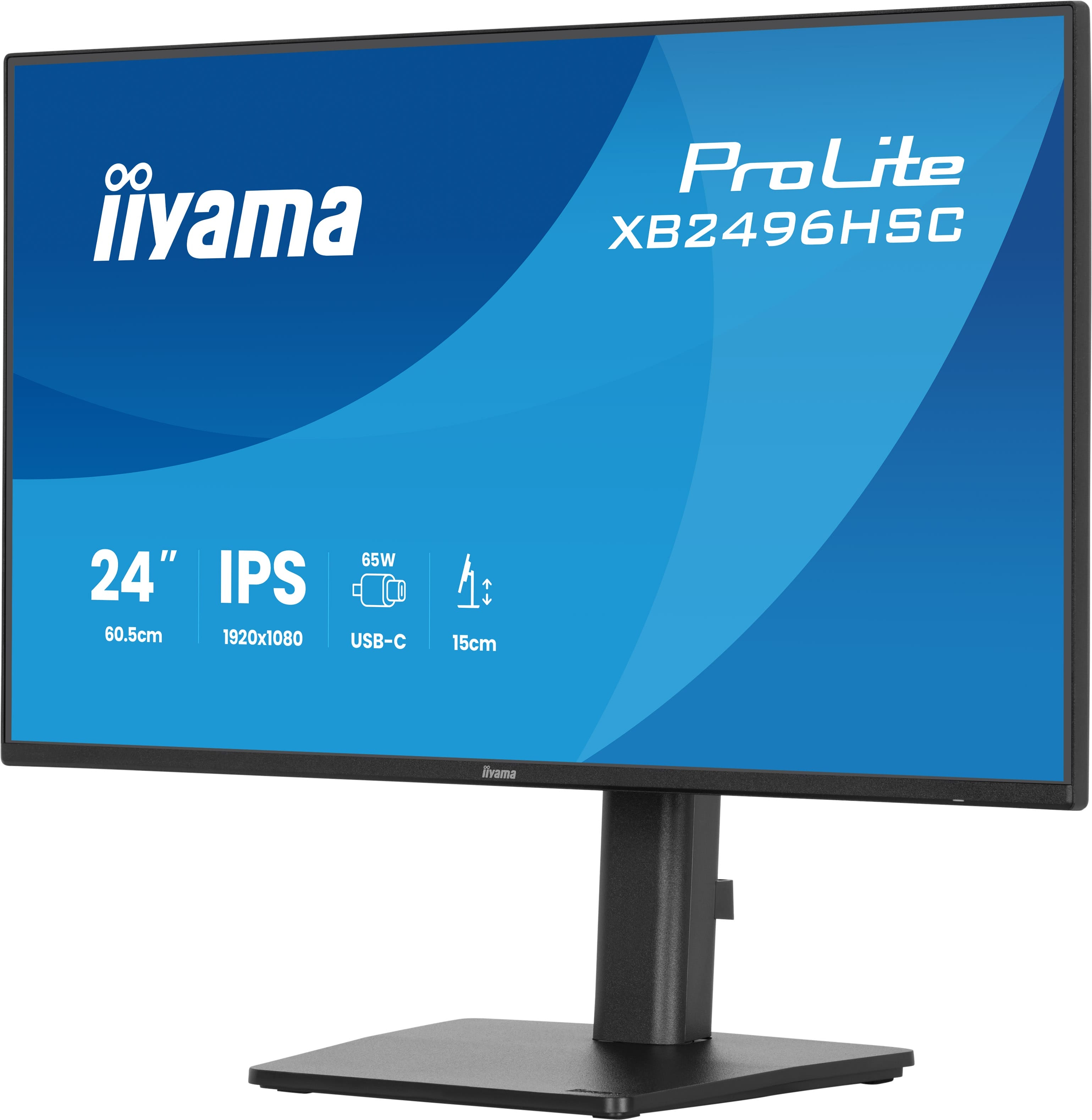 24 Zoll, IPS, USB-C, Monitorermutter, Full HD