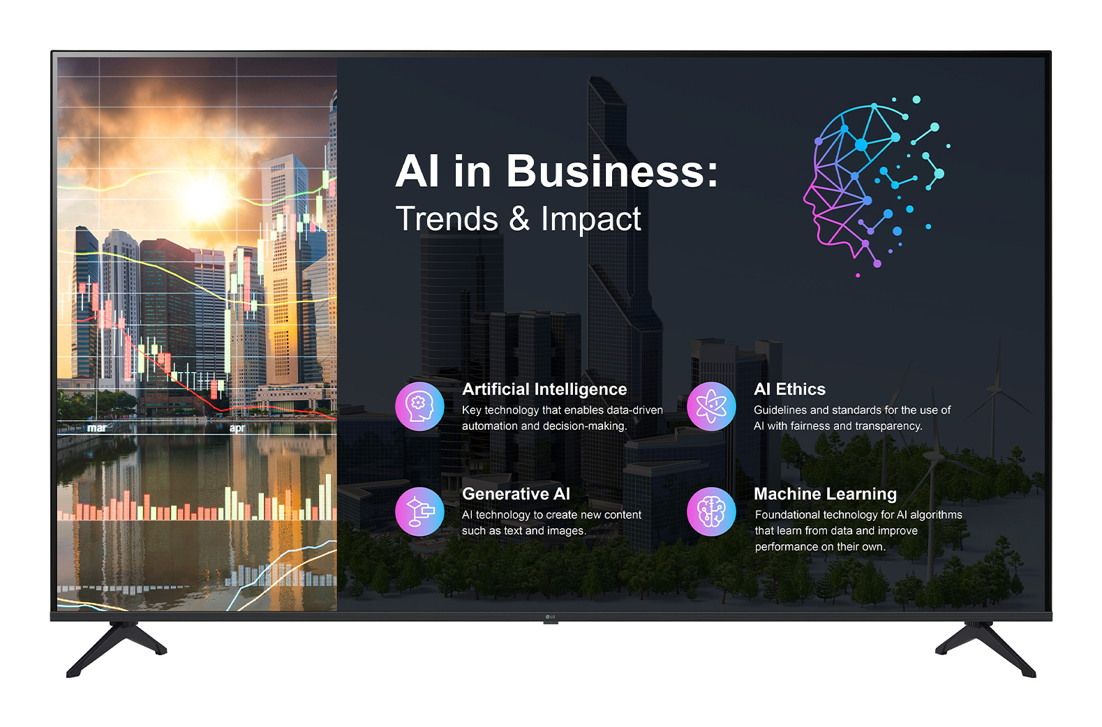 TV, Monitor, Led, Display, AI Präsentation