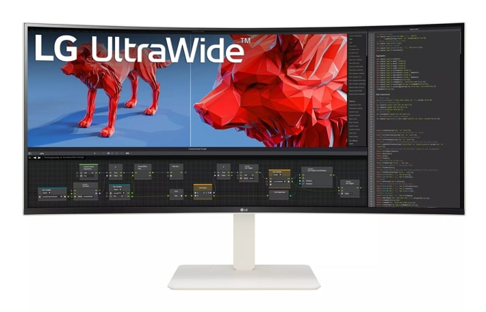 LG Monitor 38" 38WR85QC-W UltraWide QHD+ HDMI DP USB 21:9 weiß LG Monitor 38" 38WR85QC-W UltraWide QHD+ HDMI DP USB 21:9 weiß