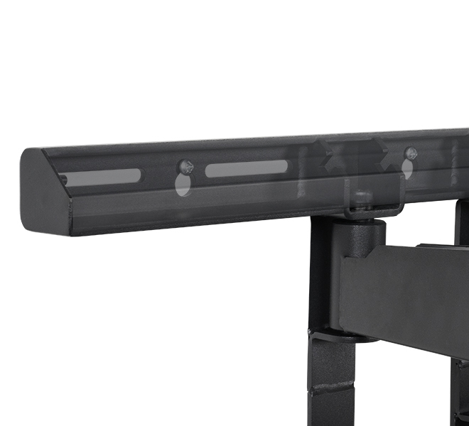 B-TECH Wandhalter Schwerlast neigbar, schwenkbar mit Doppelauslegerarm (VESA 800x600) BT8228/B