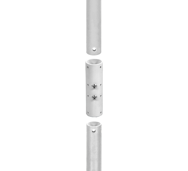 B-TECH SYSTEM V - Ø38mm Pole - 1m  BT5935-100/W