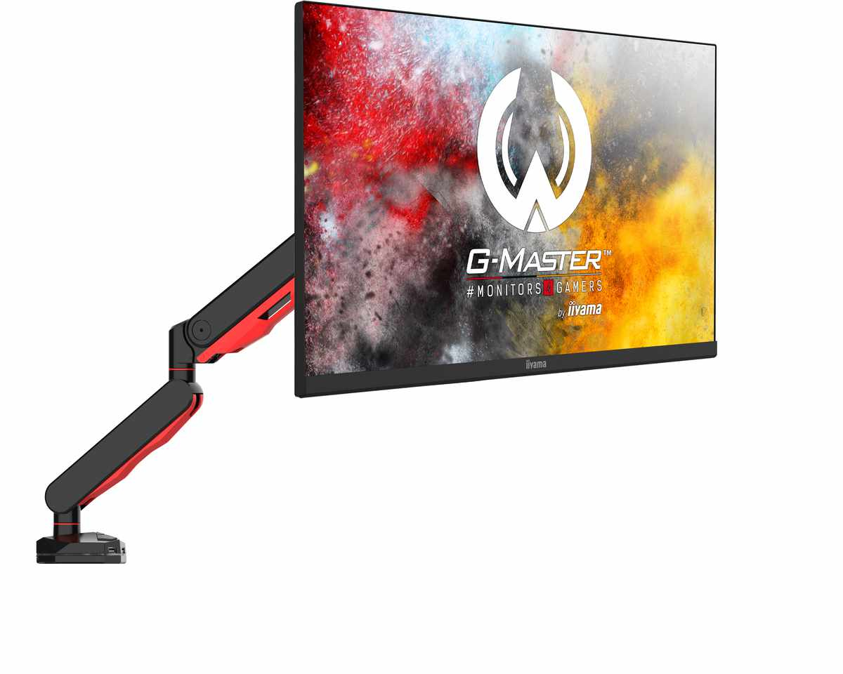 monitor, gaming, adjustable, mount, led