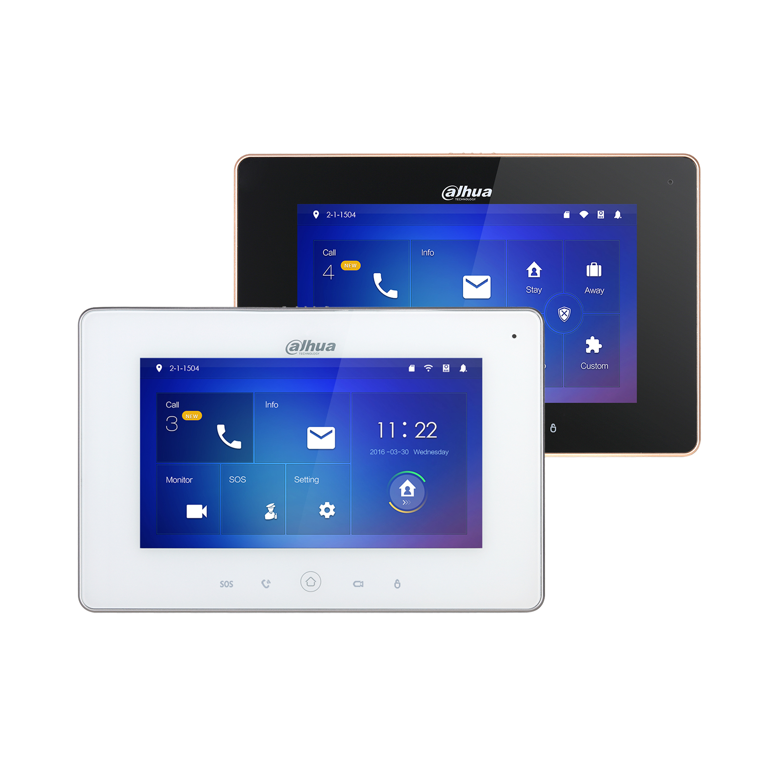 Dahua CCTV Intercoms Video Door Phone, DHI-VTH5221D-S2, Non Issue card Touch 0-ch IP Indoor Monitor Dahua CCTV Intercoms Video Door Phone, DHI-VTH5221D-S2, Non Issue card Touch 0-ch IP Indoor Monitor