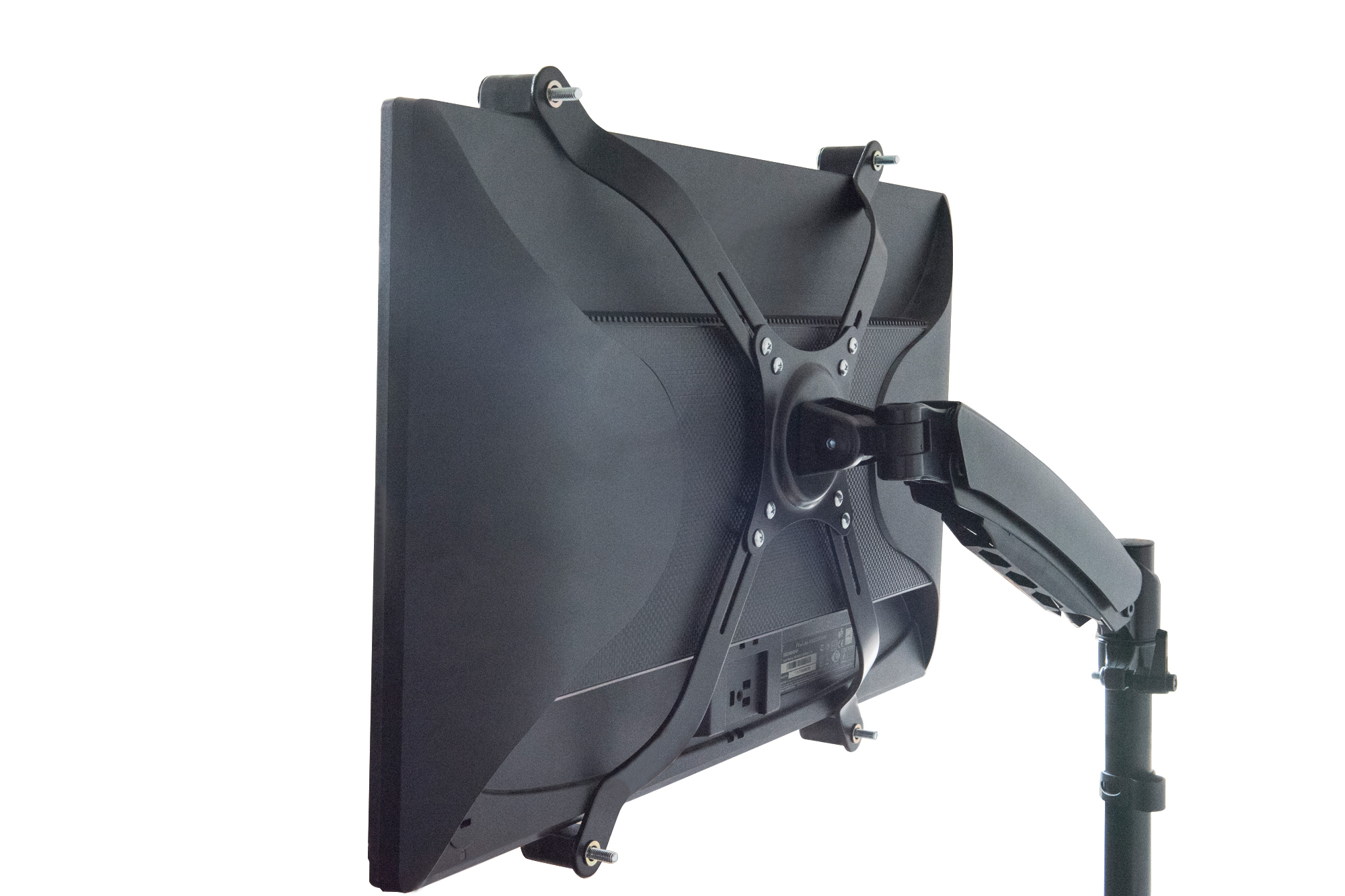 monitor,  monitor arm,  tilt mount,  back view,  adjustable arm
