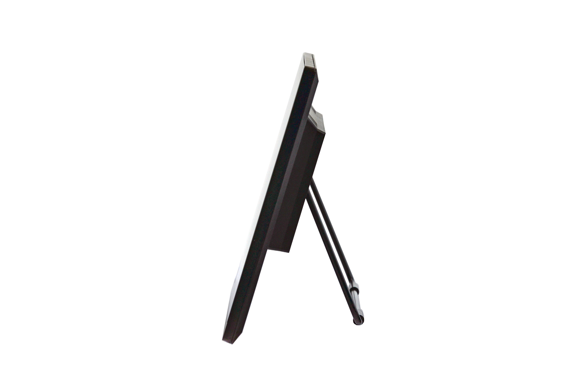 Monitor, Schwarzer Bildschirm, Flaches Design, Standfuß, Elektronik