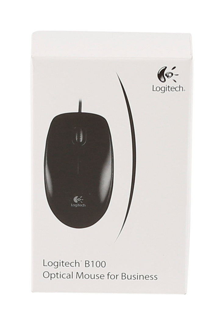 Logitech Maus B100 Optical USB Maus, schwarz