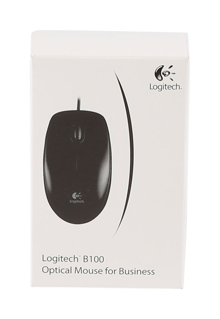 Logitech Maus B100 Optical USB Maus, schwarz Logitech Maus B100 Optical USB Maus, schwarz