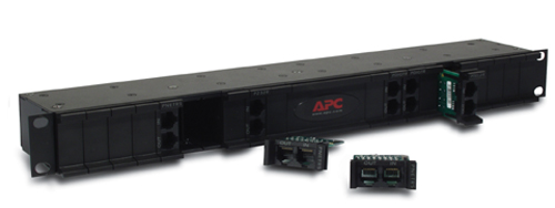 APC 1-HE-Gehäuse mit 24 Einschüben für austauschbare Module