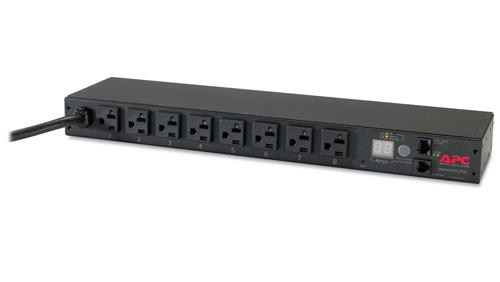 APC Rack PDU, Metered, 1U, 20A, 120V, (8) 5-20