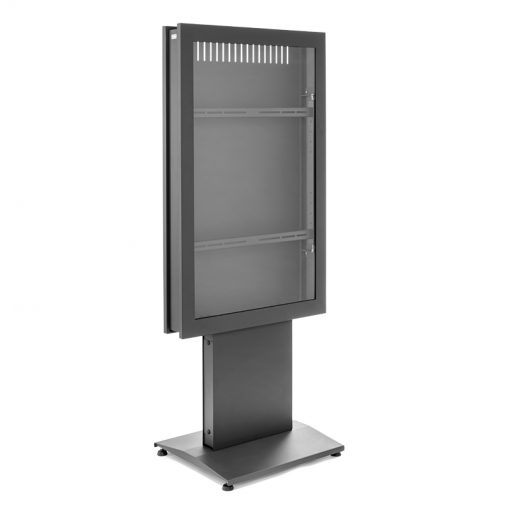 Gefäßschrank, Schrank, Vitrine, Metall, Glasfront