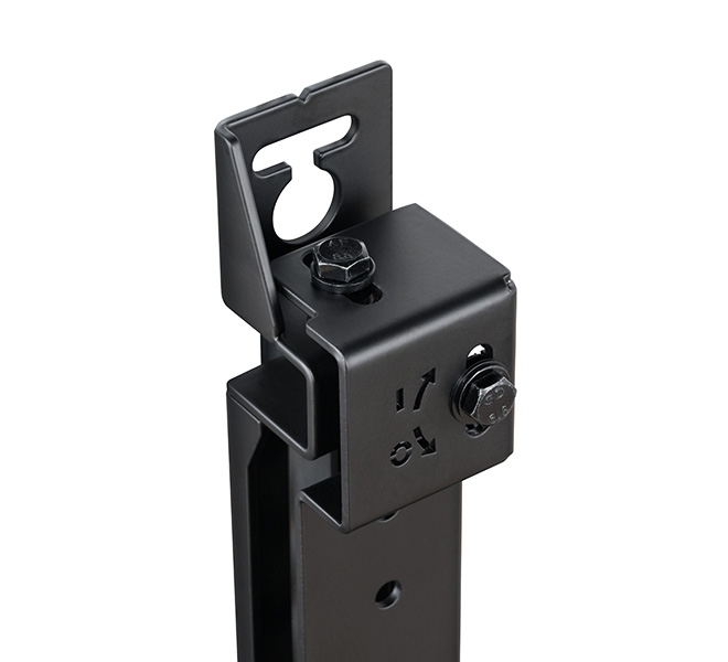 B-TECH SYSTEM X - Adjustable Height and Depth Rail Mounting Bracket BT8390-WFK6/B