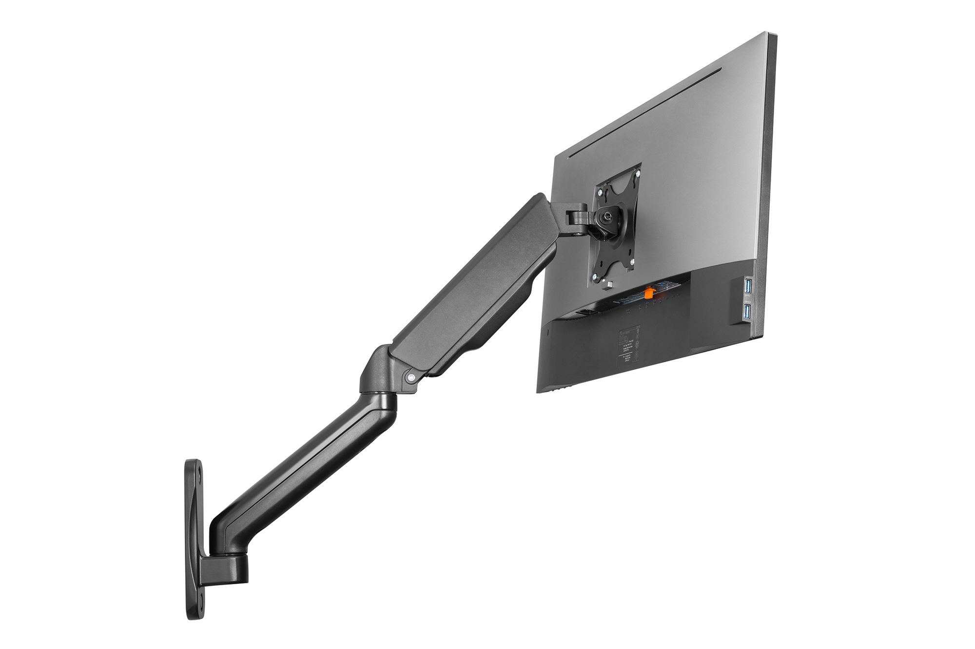 DIGITUS DA-90425 Universelle Monitor-Wandhalterung mit Gasdruckfeder und Schwenkarm