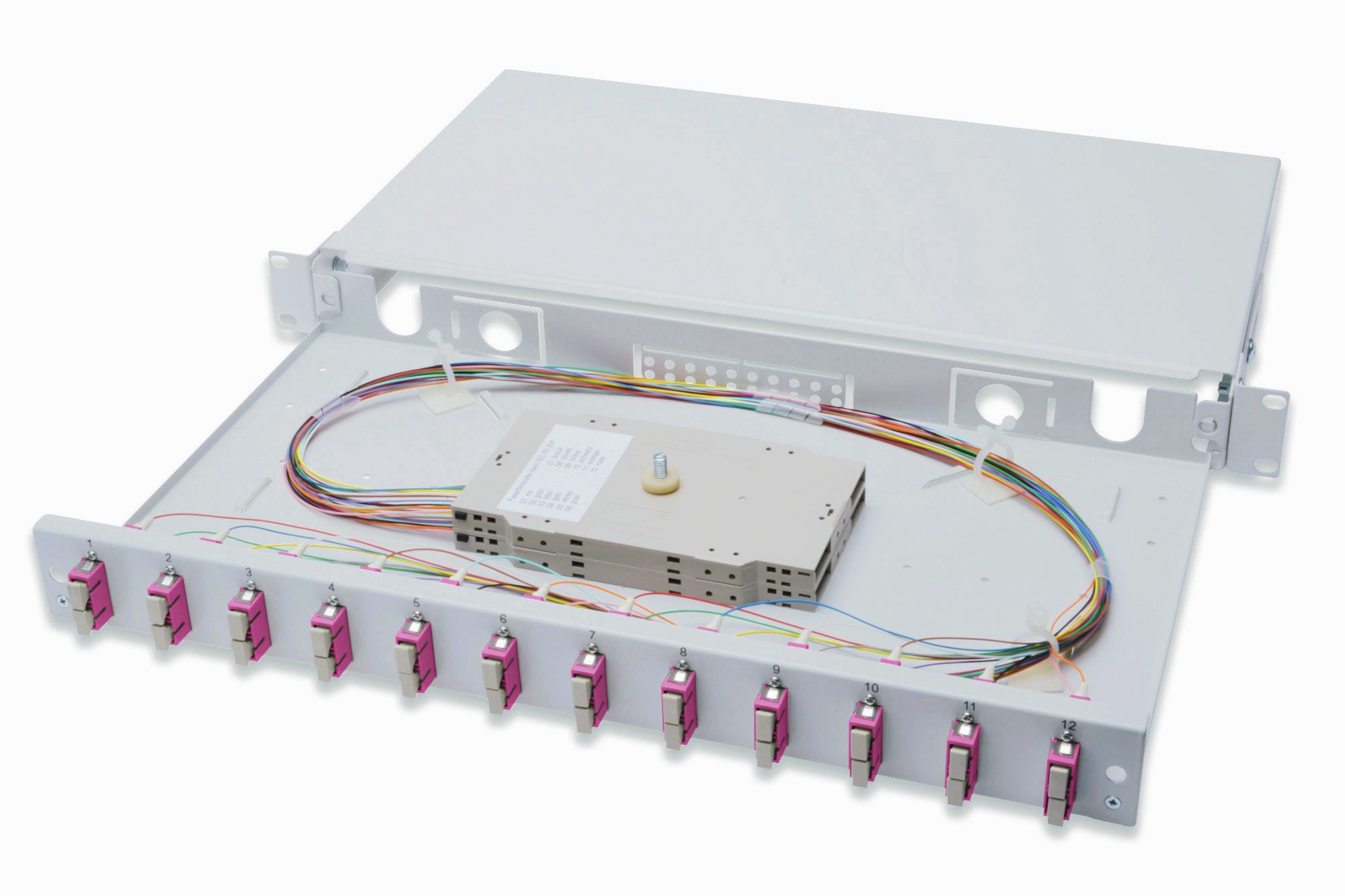 DIGITUS DN-96321-4 LWL Spleißbox, bestückt, SC, OM4 DIGITUS DN-96321-4 LWL Spleißbox, bestückt, SC, OM4