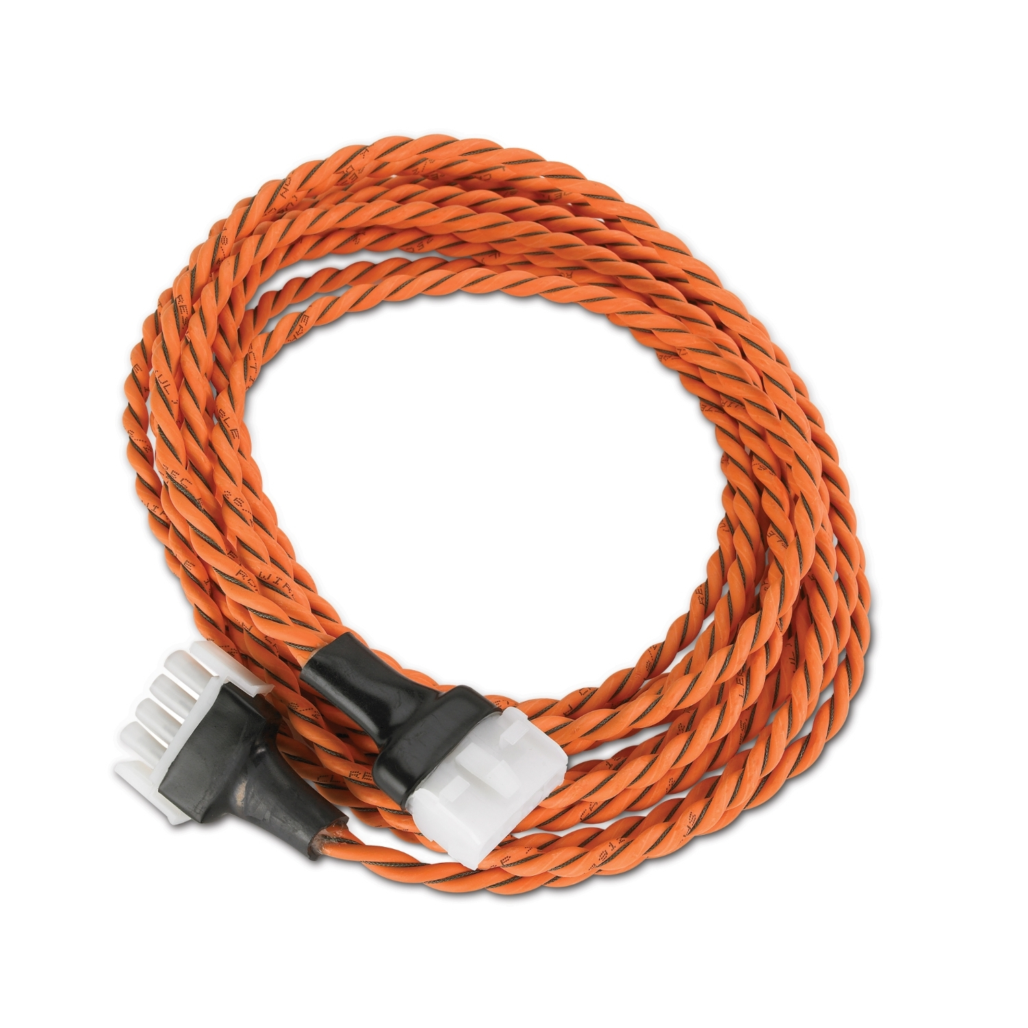 orange Kabel, gedrehte Kabel, Molex Anschluss, 4-Pin Anschluss, Elektrische Kabel