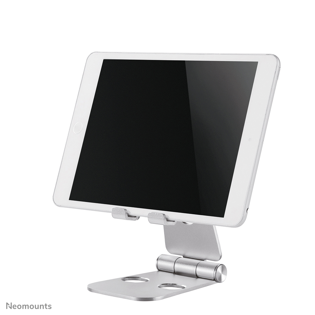 Neomounts Faltbarer Telefon-Ständer - Handy/Smartphone - Passive Halterung - Tisch/Bank - Indoor - Silber