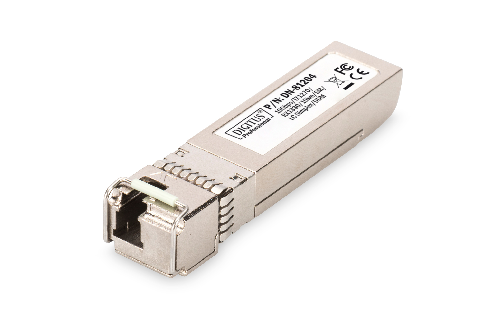 DIGITUS DN-81204 SFP+ 10 Gbps Bi-direktionales Modul, Singlemode, TX1270/RX1330, 10 km