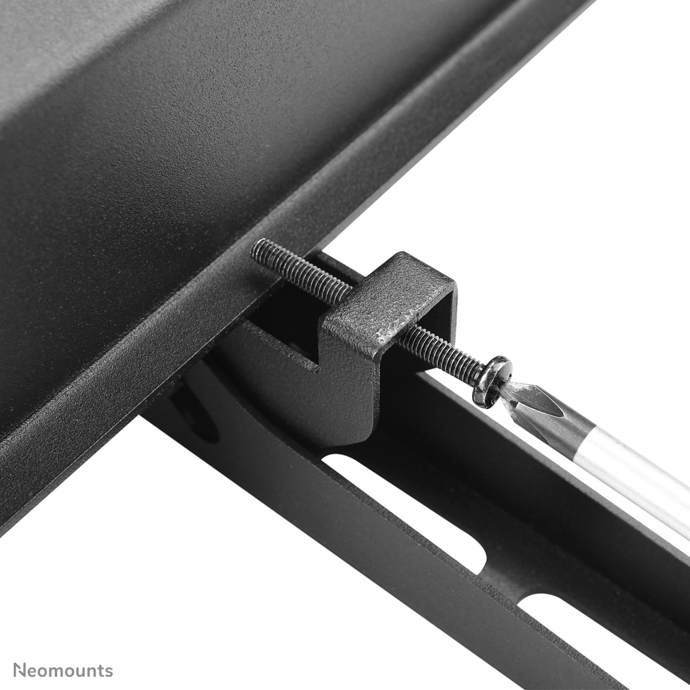 Neomounts Monitor-Wandhalterung und Mediabox Wandhalter - 94 cm (37 Zoll) - 190,5 cm (75 Zoll) - 200 x 200 mm - 600 x 400 mm - 0 - 30 Grad  - Schwarz