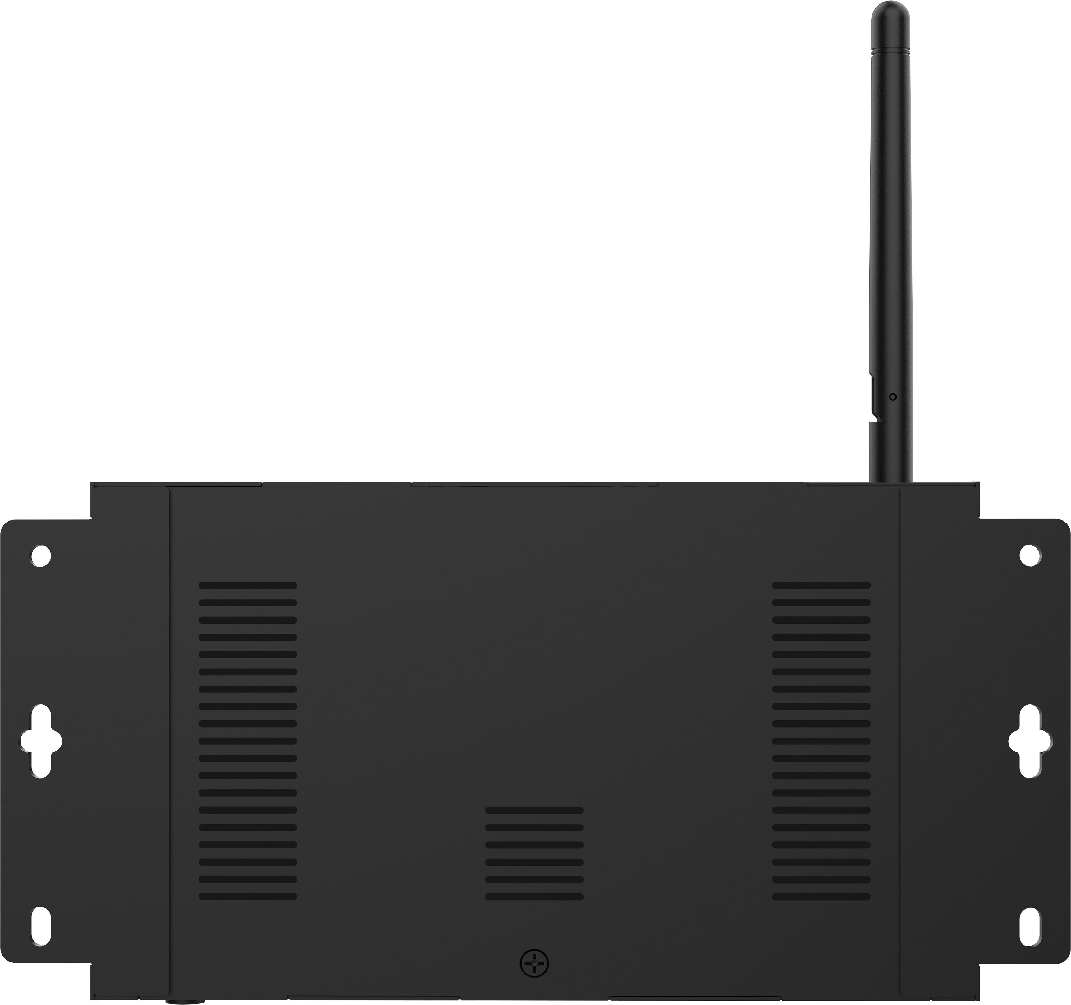 Netzwerkgerät, Rackmount, Antennen, schwarzes Gehäuse, Belüftungslöcher