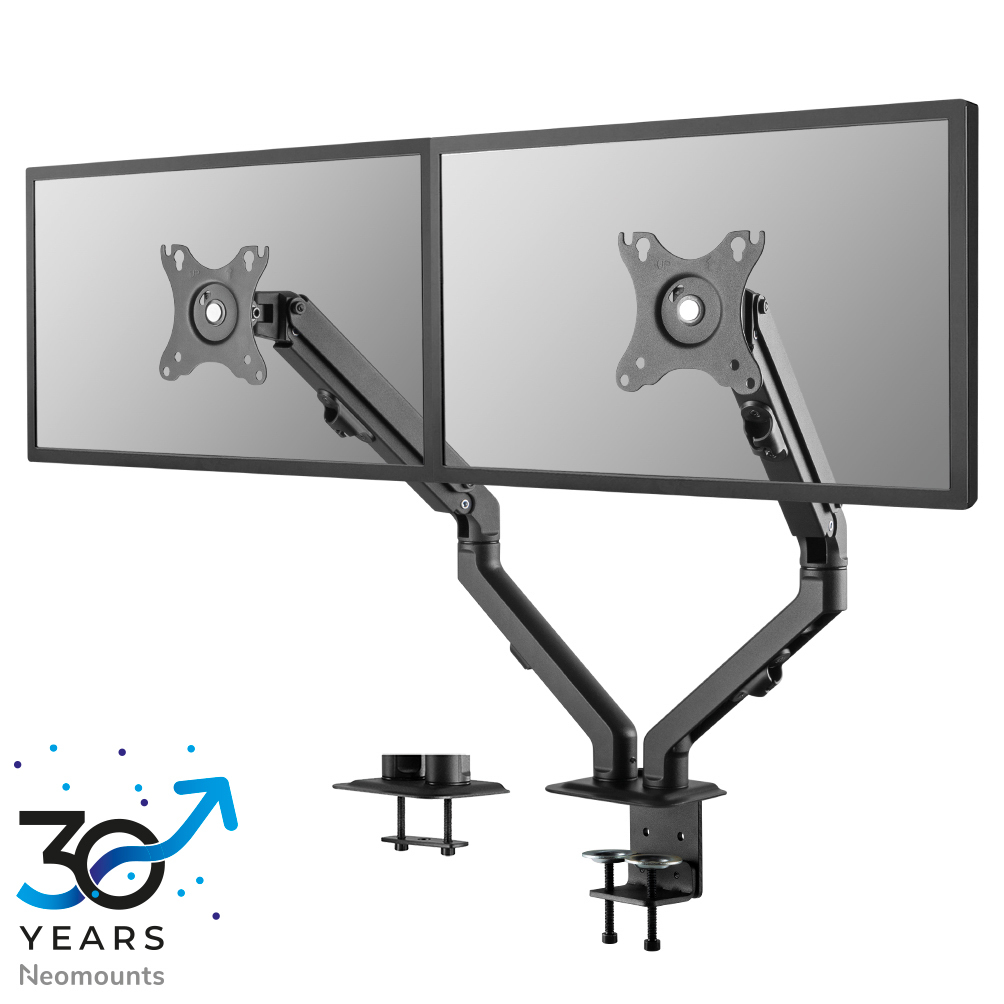 Monitorarm, Dual-monitor, Vesa-mount, Adjustable arm, Desk-mount
