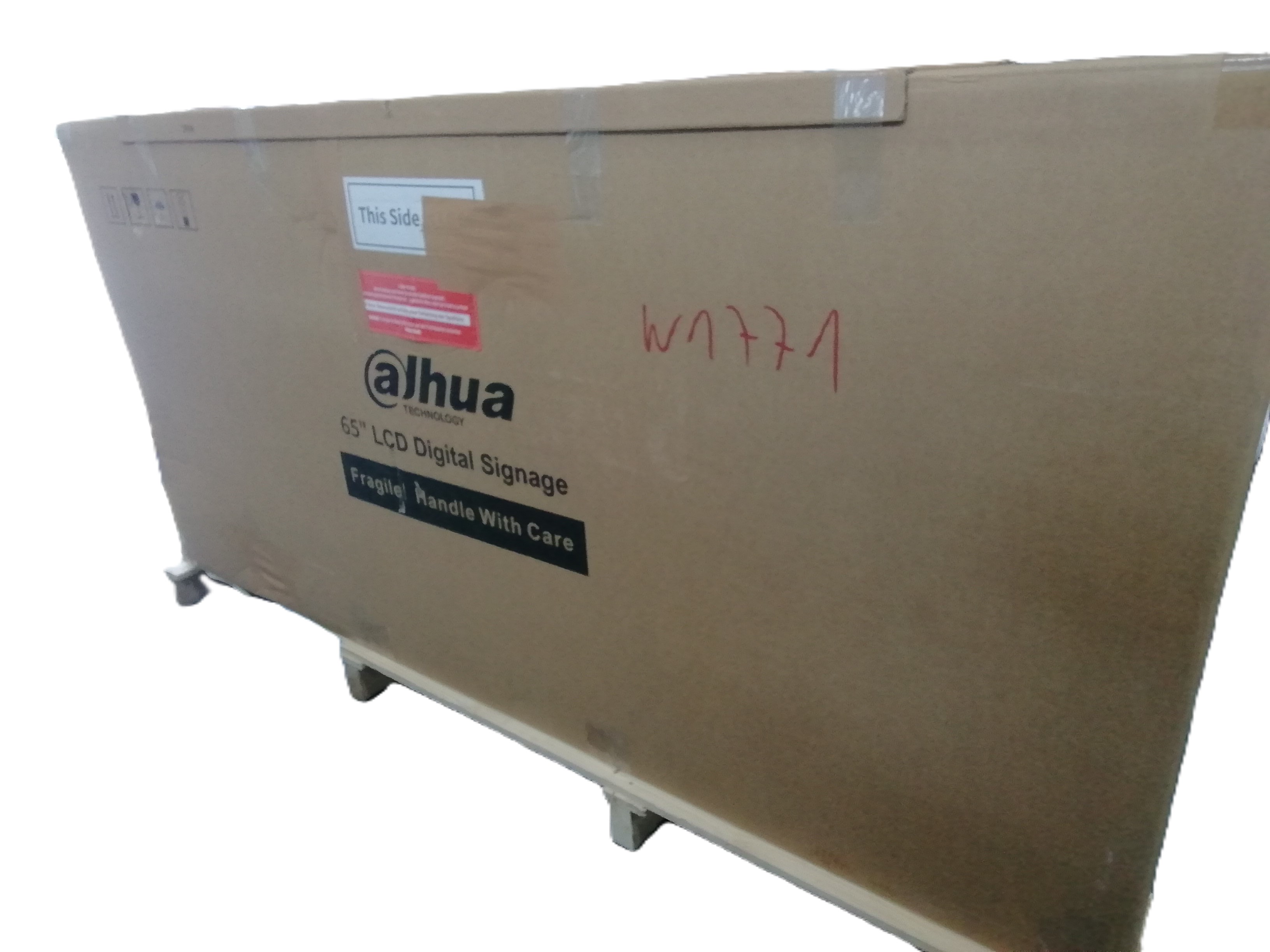 Digital-Signage-Display, 65-Zoll-LCD, Dahua-Display, Kartonverpackung