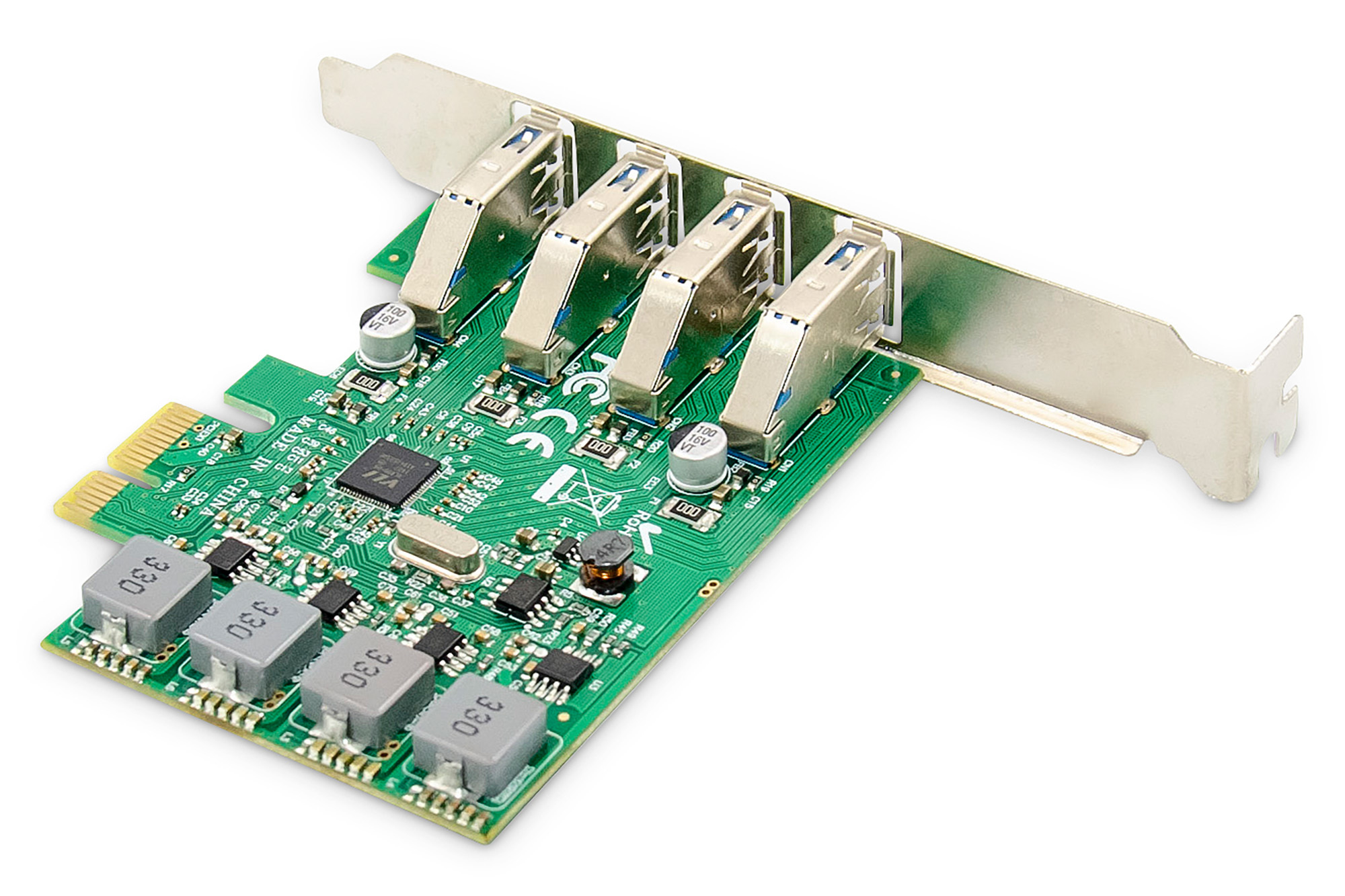 DIGITUS DS-30226 4-Port USB 3.0 PCI Express Add-On Karte DIGITUS DS-30226 4-Port USB 3.0 PCI Express Add-On Karte
