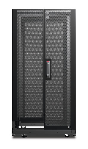 APC NetShelter AV 24U 600mm Wide x 825mm Deep Enclosure with Sides and 10-32 Threaded Rails Black APC NetShelter AV 24U 600mm Wide x 825mm Deep Enclosure with Sides and 10-32 Threaded Rails Black