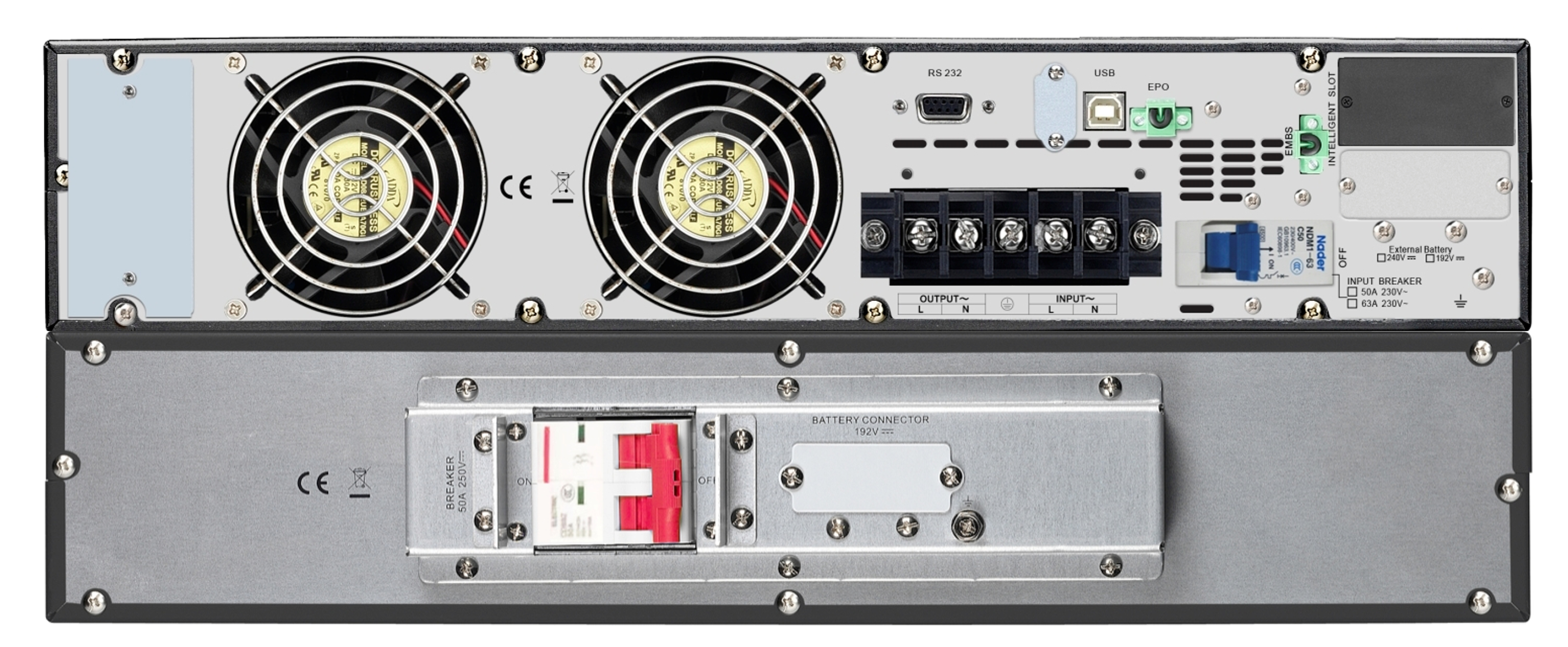 APC SRV5KRIRK - Easy UPS On-Line SRV 5000VA RM 230V mit Rail Kit