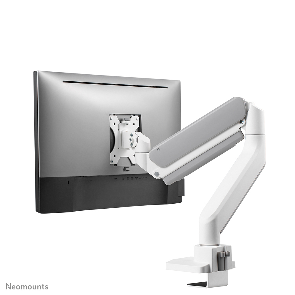 Neomounts Monitor-Tischhalterung - Klemme /Bolzen - 15 kg - 43,2 cm (17 Zoll) - 106,7 cm (42 Zoll) - 100 x 100 mm - Weiß