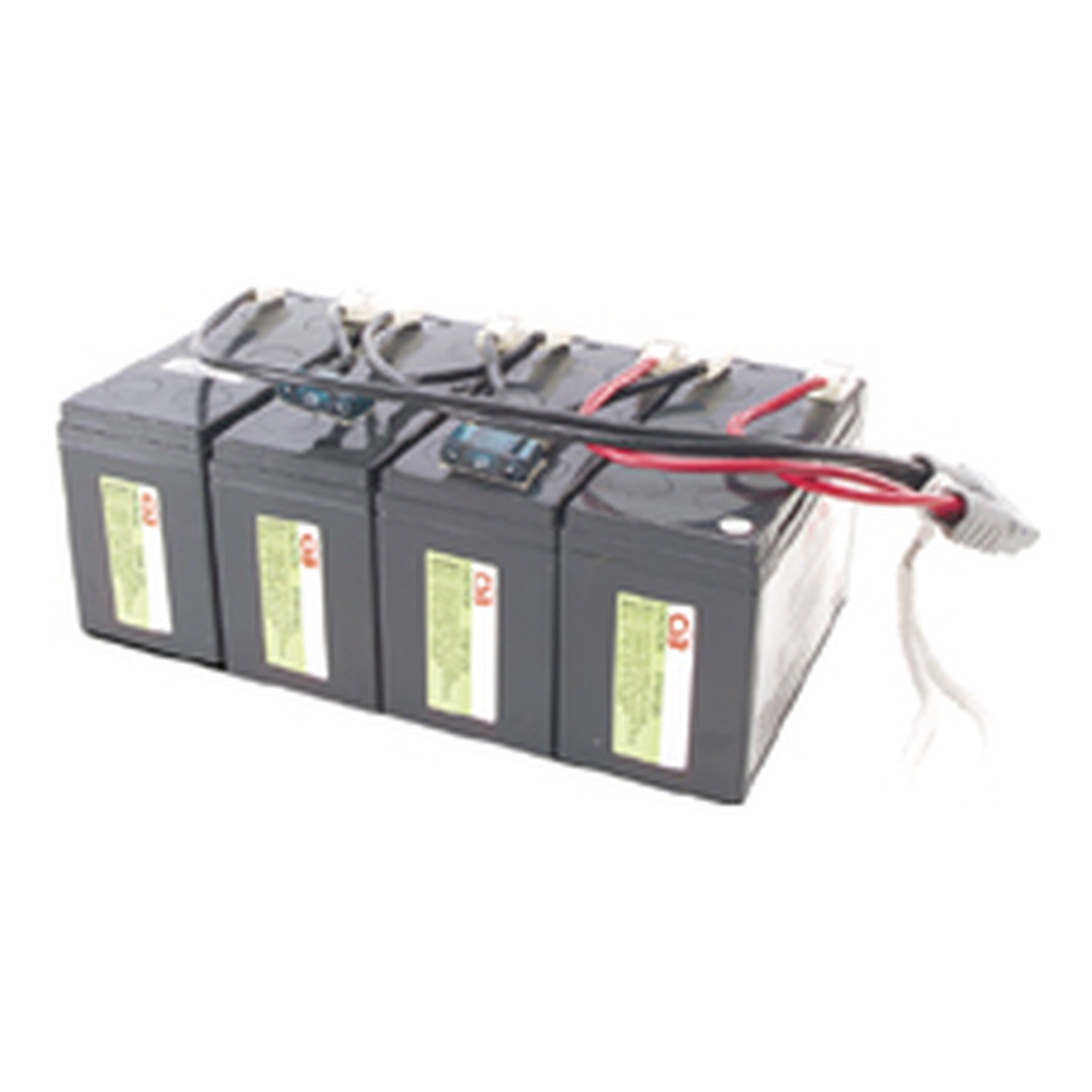 Batterie, Blei-Akku, 4er-Set, Rechteckig, Verkabelung