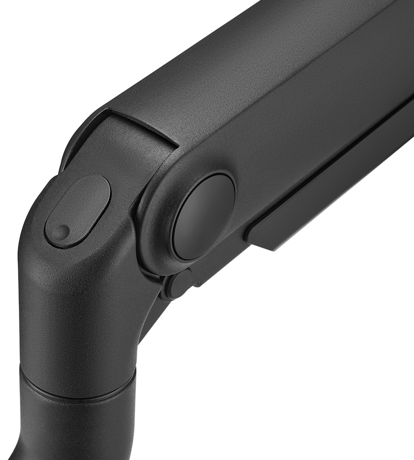 Neomounts Select Desk Mount double display crossbar topfix clamp