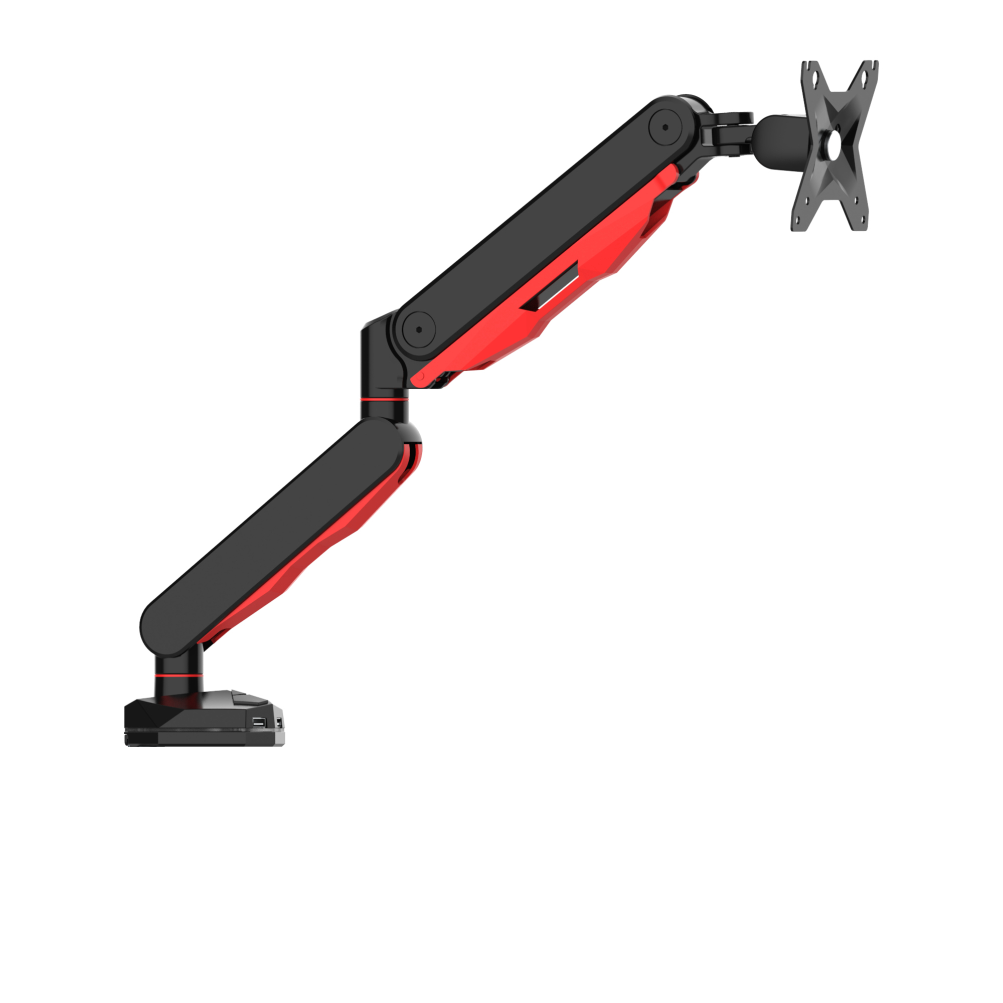monitorarm, articulated, monitor arm, rot, montage