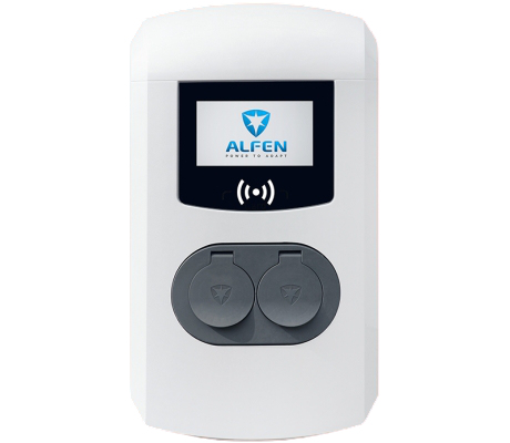 Alfen Eve Double Pro-line Grau, Weiß Polyester Wand 3 Eingebautes Display TFT 17,8 cm (7 Zoll)