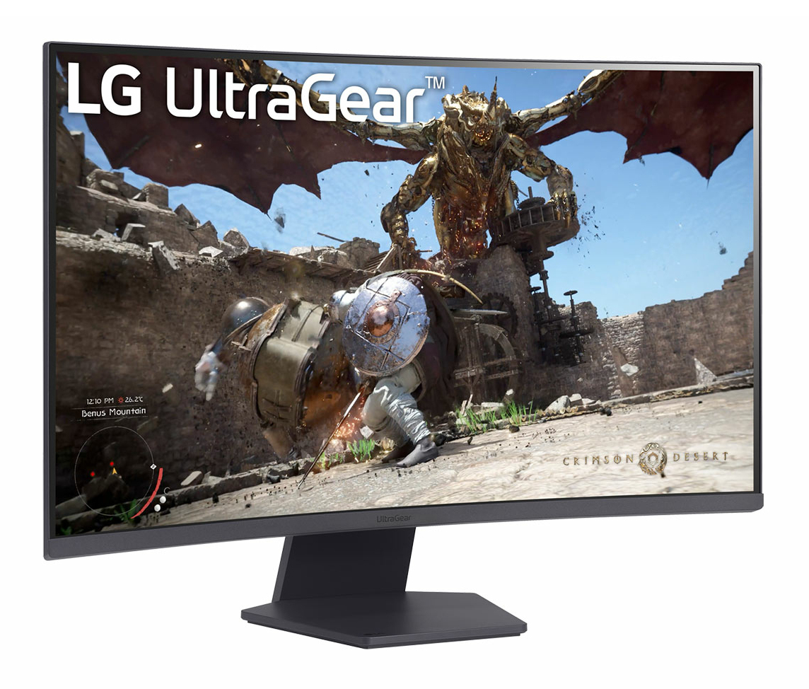 LG Monitor  32" 32GS60QX-B UltraGear WQHD Curved HDMI DP 2560x1440