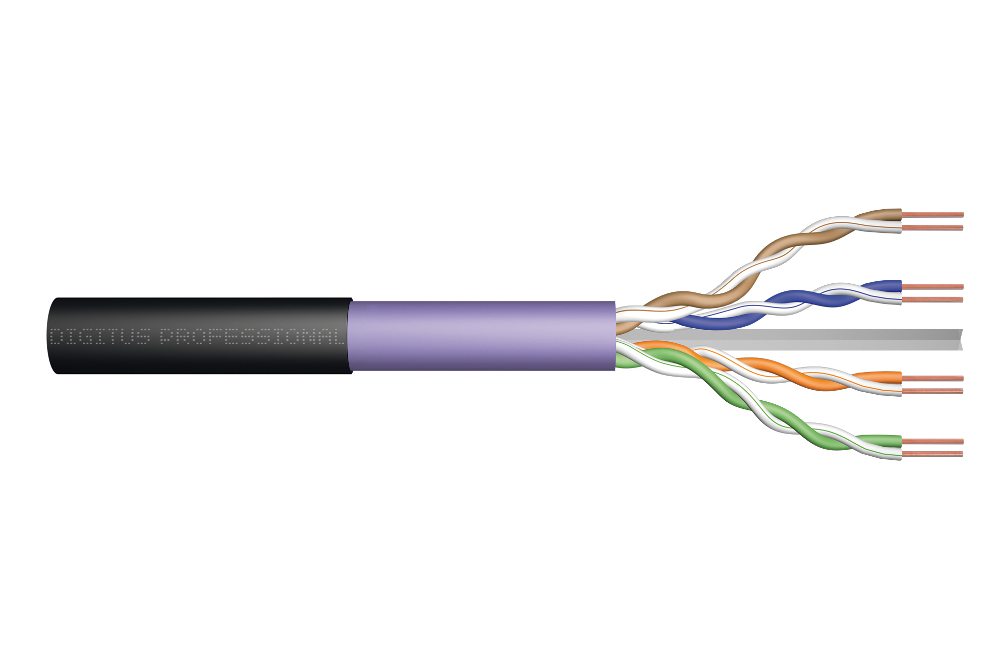 Netzwerkkabel, Twisted Pair, Mehrdraht, Kabel, Außenmantel